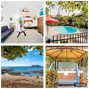 Downtown Hawaiian Theme With Hot Tub, Pool & - Kona Islander Kailua-Kona